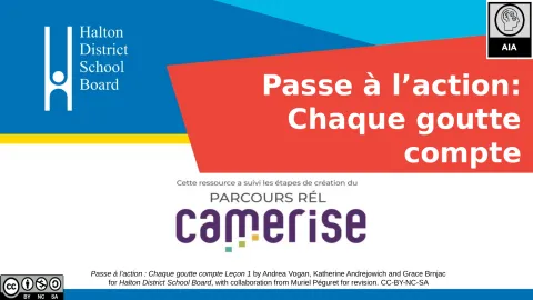 Passez à l'action Chaque goutte compte Leçon 1