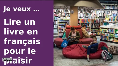 Lire un livre en français pour le plaisir