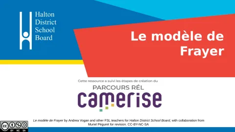 Organisateur graphique : Le modèle de Frayer