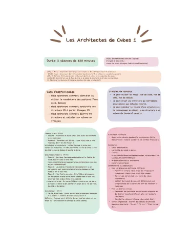 Les Architectes de Cubes 1