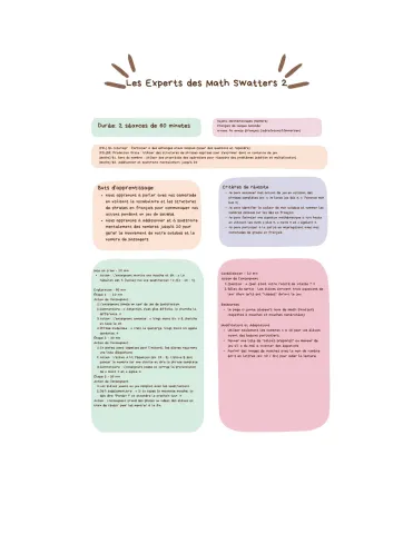 Les Experts de Math Swatters 2
