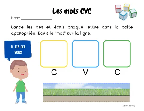 Les mots CVC