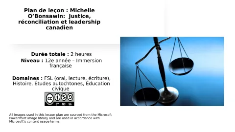 Michelle O’Bonsawin : justice, réconciliation et leadership canadien (12e)